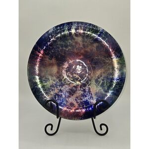 Studio Enamel‎ Copper Bowl Iridescent Crackle Finish 10"
